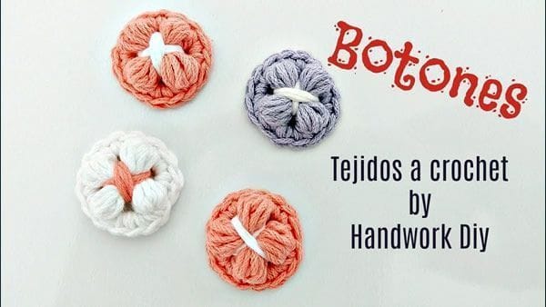 DIY Botones tejidos a crochet