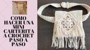 DIY Cartera tipo riñonera tejida a crochet