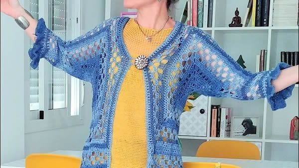 Chaqueta Tokio Blue mangas con volantes