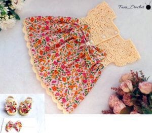 Canesú para vestido punto de abanico