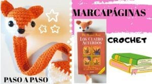 Marca paginas de zorro a crochet DIY
