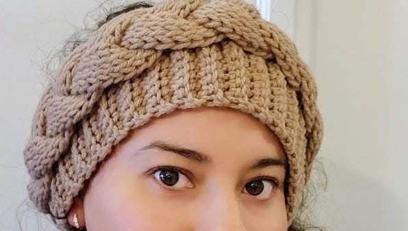 Diadema con Trenza a Crochet