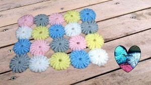Flores yoyo a crochet