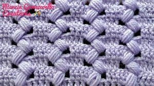 Punto Puff Zigzag crochet paso a paso
