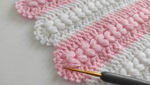 Punto para manta de bebé DIY