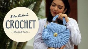 Bolso cartera a Crochet en Trapillo
