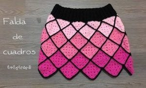 DIY Falda a crochet con granny