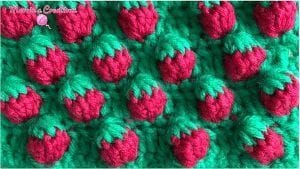 Puntada de Fresas a crochet