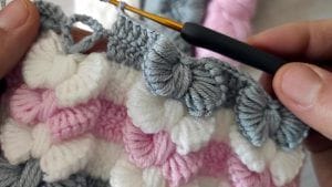 Punto 3D mariposas crochet