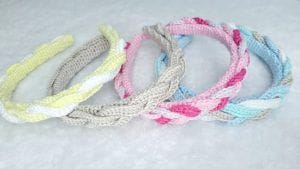 Diademas tejidas a crochet