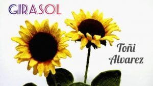 Girasol realista a crochet