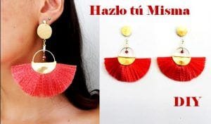 Pendientes con forma de abanico