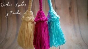 Borlas tejidas a crochet