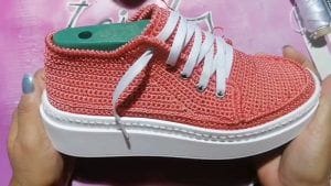 Calzado tejido a crochet