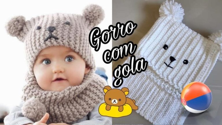 Gorro con cuello infantil