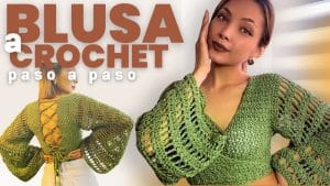 Blusa `primavera a crochet