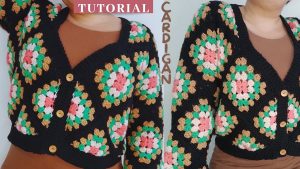 Cárdigan con grannys básicos